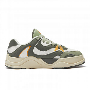 FILA FUSION Low Top Skateboard Shoes Men's Milk White/Hot Basil Green 1 2689137