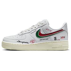 Nike Air Force 1 Skateboard Shoes Women's Low top White/Red/Green