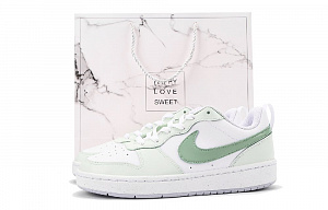 Nike Court Borough Slip-Resistant Coverage Low-Top Skateboard Shoes GS Green