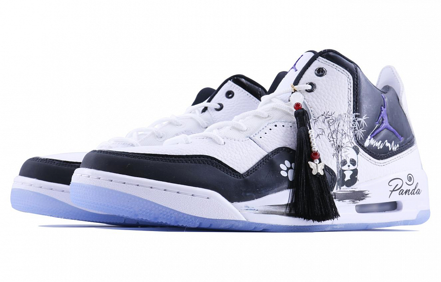 Jordan Courtside 23 Panda SDS Slip-Resistant Mid-Top Vintage Basketball Shoes Men's Black White купить в интернет-магазине Yoocart с быстрой доставкой по России.