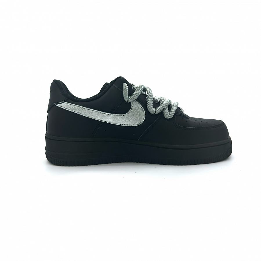 Nike Air Force 1 Slip Resistant Low Top Skateboard Shoes Unisex Black Silver купить в интернет-магазине Yoocart с быстрой доставкой по России.