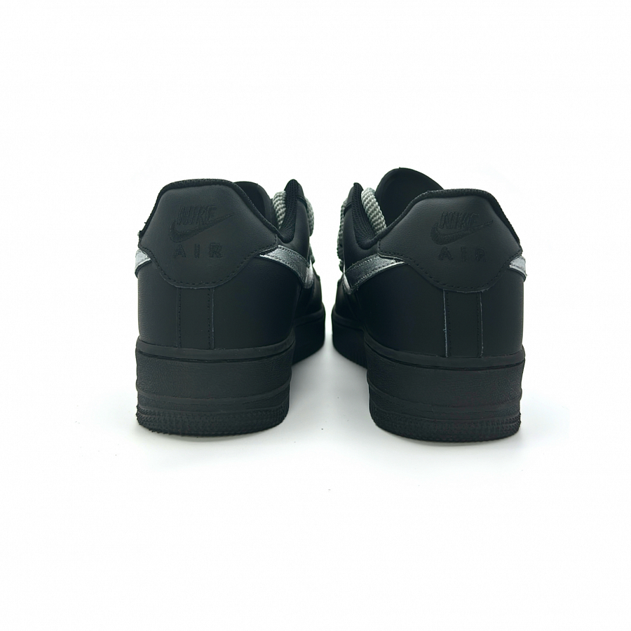 Nike Air Force 1 Slip Resistant Low Top Skateboard Shoes Unisex Black Silver купить в интернет-магазине Yoocart с быстрой доставкой по России.