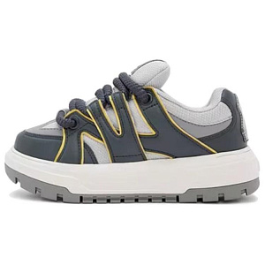 MLB New York Yankees Anti-Slip Wear-Resistant Low-Top Casual Shoes Unisex Gray