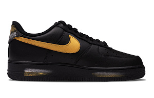 Nike Air Force 1 Twenty Rebel Coverage Warm Anti-Slip And Wear-Resistant Low-Top Skateboard Shoes Unisex Black Yellow 1 2691234