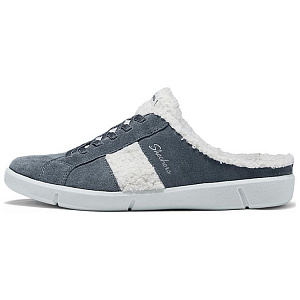 Skechers BREEZE ST Closed Toe Slippers Women's Gray White