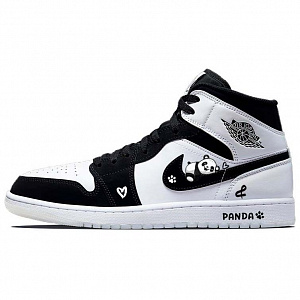Jordan Air Jordan 1 Vintage Basketball Shoes Men's Mid top Black/White 1 2691267