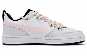 Nike Court Borough Campus Memories Non-slip Lightweight Low-Top Skateboard Shoes GS Gray Pink 1 2691312
