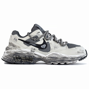Nike Air Max Fusion Shock Absorbers Slip Resistant Abrasion Resistant Low Top Running Shoes Women's Space Gray 1 2691547