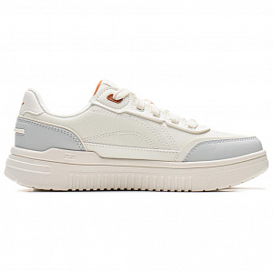 LiNing Qingyun Cushioning, Wear Resistant Low top Skateboard Shoes Women's White Blue 1 2691604