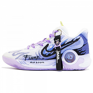 Nike KD Trey 5 IX Anti Slip Wear Resistant Mid Top Vintage Basketball Shoes Unisex Purple