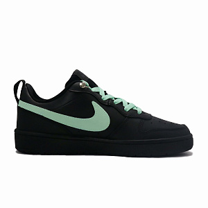 Nike Court Borough Skateboard Shoes Women's Low-Top Black Green 1 2692094