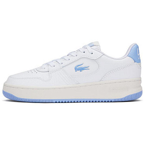 LACOSTE Wear-Resistant Low-Top Skateboard Shoes Women's Ecru Light Blue
