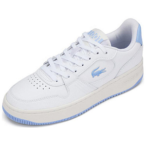LACOSTE Wear-Resistant Low-Top Skateboard Shoes Women's Ecru Light Blue 1 2692144