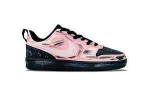 Nike Court Borough 2 Pink Ink Wear-Resistant Support Slip-Resistant Low-Top Skateboard Shoes Women's Pink Black 1 2692157