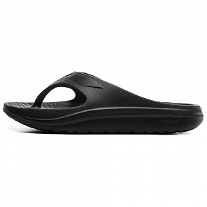 LiNing Abrasion-Resistant Slip-Resistant Flip Flops Unisex Black
