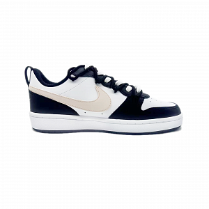 Nike Court Borough 2 Pastoral Little Shiba Non-slip Lightweight Low-Top Skateboard Shoes GS Black White 1 2692473