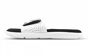 Under Armour Ignite Slip-Resistant Abrasion-Resistant Slide Slippers Men's Black White