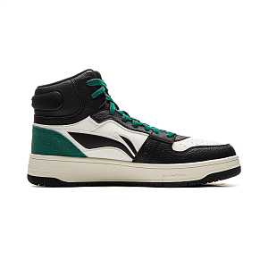 LiNing Tianji SOFT HI Anti-Slip Wear-Resistant Mid-Top Skateboard Shoes Men's White Black Green 1 2693399