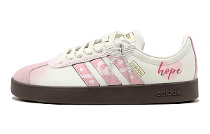 Adidas Vl Court Fall Winter Renewal Anti Slip Wear Resistant Low Top Skateboard Shoes Unisex Pink 1 2693420