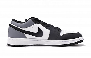 Jordan Air Jordan 1 Anti-Slip Wear-Resistant Low-Top Vintage Basketball Shoes Men's Black Gray 1 2694293