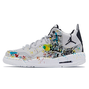 JORDAN Courtside 23 Vintage Basketball Shoes Women's Mid-Top Black/Gray