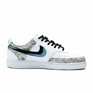 Nike Court Vision 1 Wear-resistant And Lightweight Low-Top Skateboard Shoes Men's Blue Black White 1 2694780