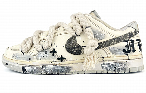 Nike Dunk Slip-Resistant Cushioning Abrasion-Resistant Low-Top Skateboard Shoes Men's Beige 1 2694969