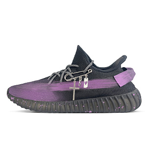 Adidas Originals Yeezy Boost 350 V2 Low-Top Casual Shoes Unisex Black Purple 1 2695146