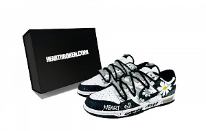 Nike Dunk Anti Slip Wear Resistant Low Top Skateboard Shoes Unisex Black White