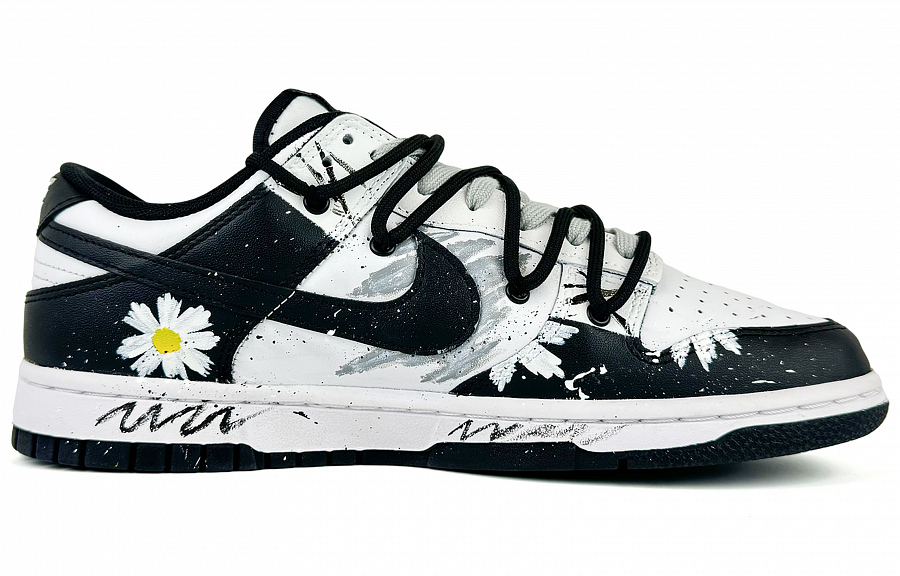 Nike Dunk Anti Slip Wear Resistant Low Top Skateboard Shoes Unisex Black White купить в интернет-магазине Yoocart с быстрой доставкой по России.