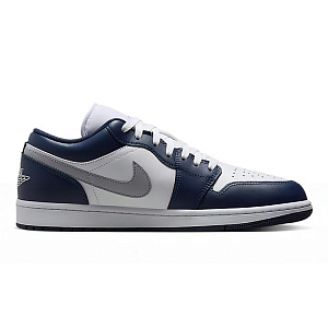 Jordan Air Jordan 1 Wear-Resistant Slip-Resistant Low-Top Vintage Basketball Shoes Men's White Blue 1 2695211