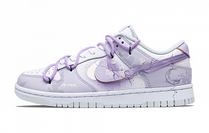 Nike Dunk Purple Dreams Coverage Anti-Slip And Wear-Resistant Lightweight Low-Top Skateboard Shoes Unisex Light Purple