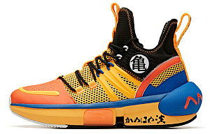 ANTA Dragon Ball Super Collaboration Monkey King Super Saiyan Form Anti-slip And Wear-resistant Low-top Basketball Shoes Women's Black Orange