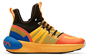 ANTA Dragon Ball Super Collaboration Monkey King Super Saiyan Form Anti-slip And Wear-resistant Low-top Basketball Shoes Women's Black Orange 1 2695660