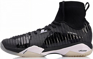 LiNing Frontier Shadow Pro Lightweight Slip-Resistant Cushioning High-Top Badminton Shoes Unisex Standard Black