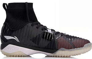 LiNing Frontier Shadow Pro Lightweight Slip-Resistant Cushioning High-Top Badminton Shoes Unisex Standard Black 1 2695779
