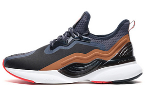 LiNing Crazy Run X Non slip Lightweight Low Top Running Shoes Men's Midnight Blue