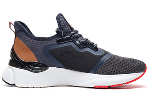 LiNing Crazy Run X Non slip Lightweight Low Top Running Shoes Men's Midnight Blue 1 2695784
