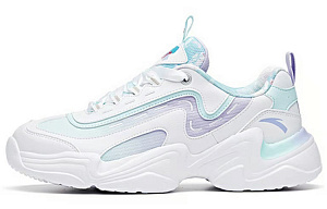 ANTA Life Collection Chunky Sneakers Women's Low top White/Glacier Blue/Light Purple