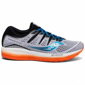 Saucony Triumph Iso Victory 5 Non slip Lightweight Low Top Running Shoes Men's White Black Orange 1 2695800