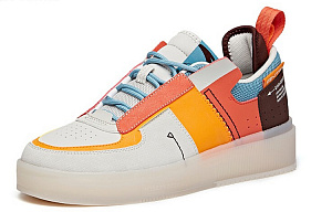 Anta Slip Resistant Cushioning Abrasion Resistant Lightweight Low top Skateboard Shoes Men's Caramel Orange Gray 1 2696982