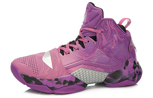 LiNing Power 2 High Top Basketball Shoes Men's Black Purple 1 2697449