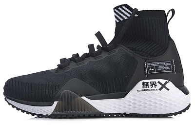 LINING Wujie Casual Shoes Women's High-Top Black/White