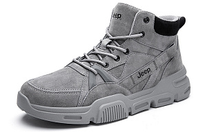 Jeep High-Top Skateboard Shoes Men's Gray 1 2698265