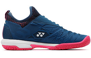 YONEX FUSHIONREV 3 Cushioning Anti-Slip Wear-Resistant Breathability Low-Top Badminton Shoes Women's Navy Blue & Pink 1 2698428