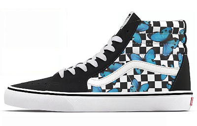 Sk8 Vans Hi 'Butterfly Checkerboard'