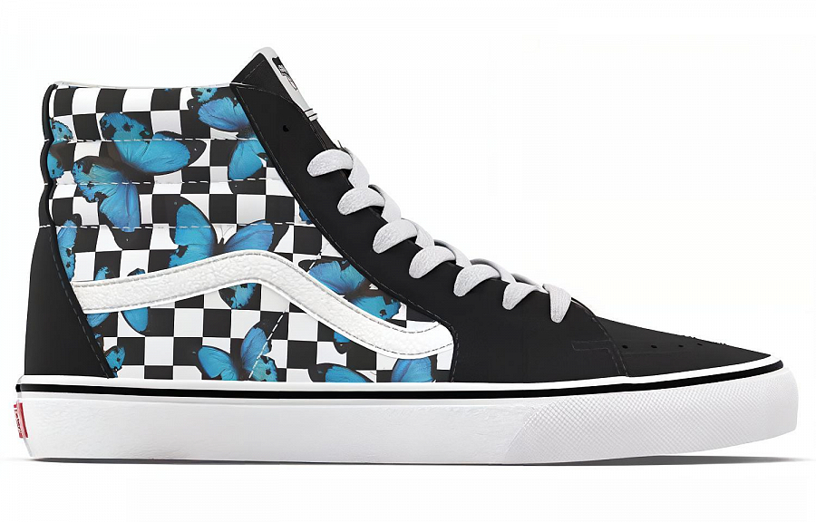 Sk8 Vans Hi 'Butterfly Checkerboard'