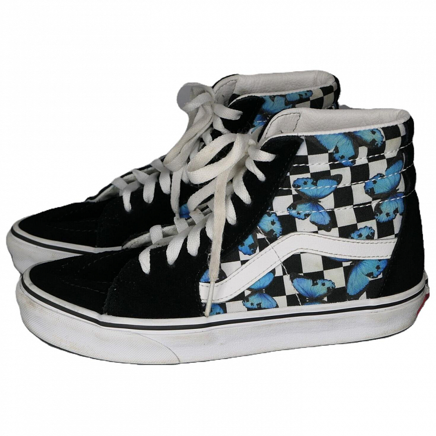 Sk8 Vans Hi 'Butterfly Checkerboard'