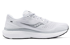 Saucony Triumph 18 Cushioning Anti-Slip Wear-Resistant Breathability Low-Top Casual Running Shoes Women's White Black 1 2698986
