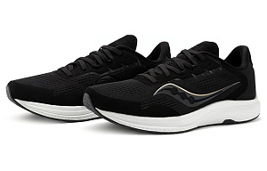 Saucony Freedom 4 Cushioning Anti-Slip Wear-Resistant Breathability Low-Top Casual Running Shoes Women's Black White 1 2699002